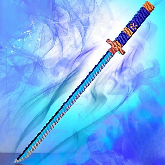 🗡️ Blok Samuray Kılıç Mavi